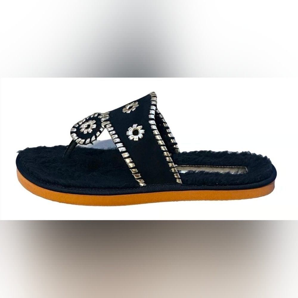 Jack Rogers Navajo Sherpa Thong Slipper- Size 9- NWOT(never worn)💙🩶